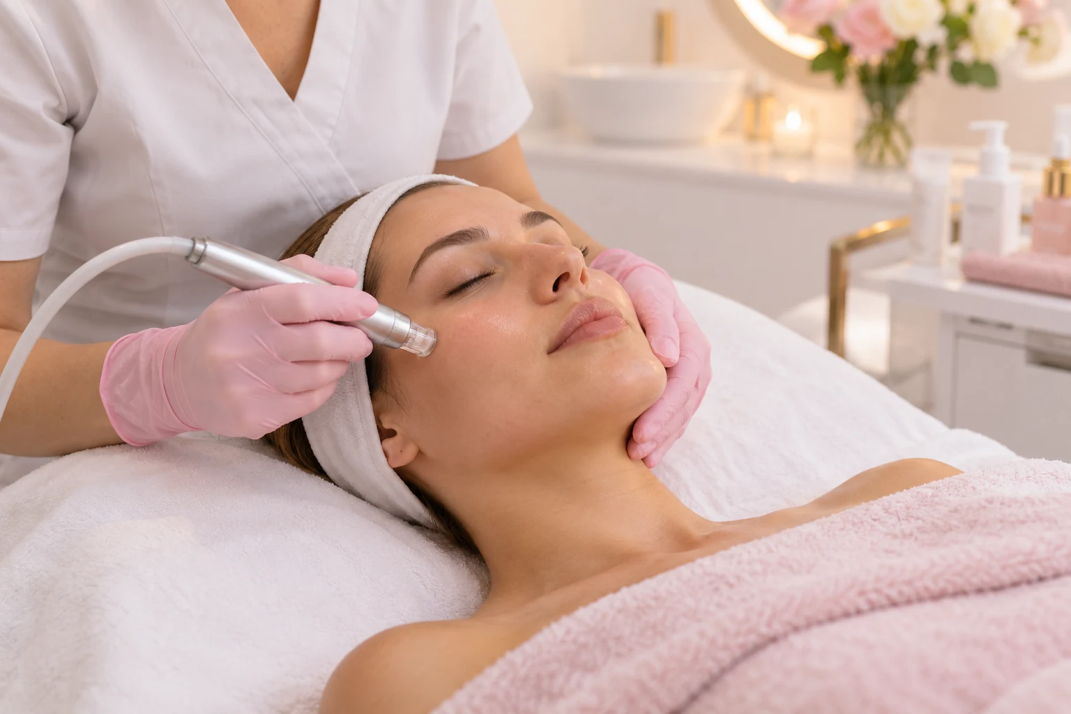 Illustration d’un soin nettoyant du visage